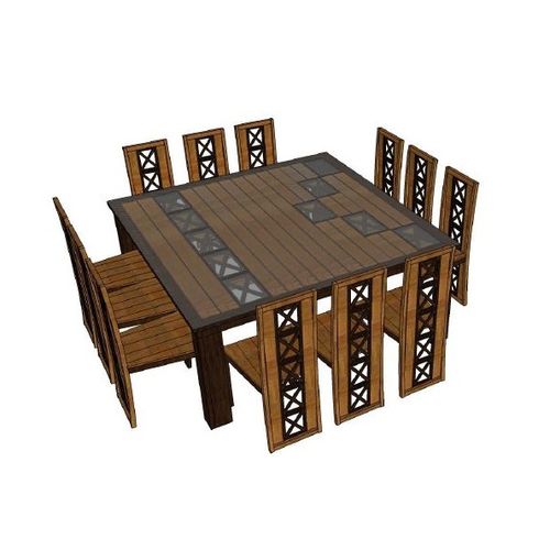 UBYLD Monarch Square 12-Seater Dining set