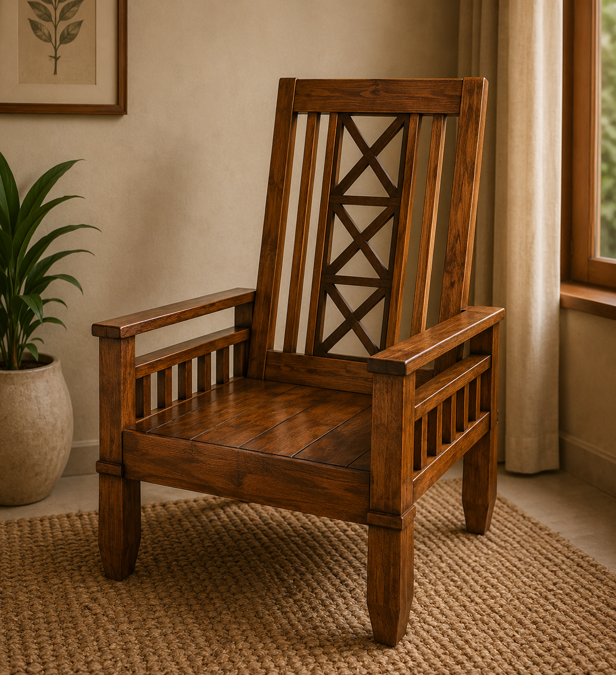 Corrine-Stylish Wing Chair