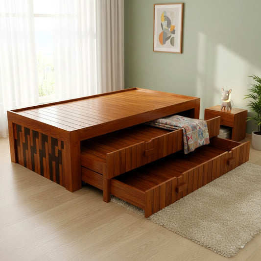 Delano-Trundle Cot With Storage