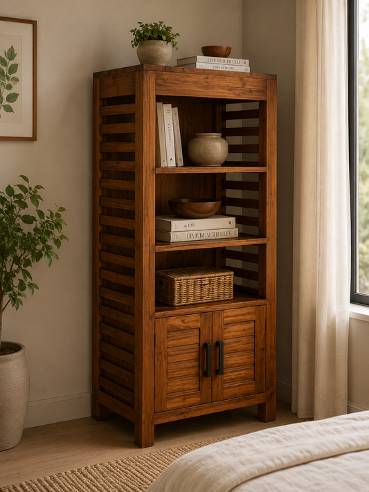 Della-Bookshelf With Storage