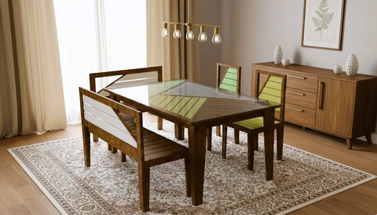Aspasia-4 Seater Dining Set