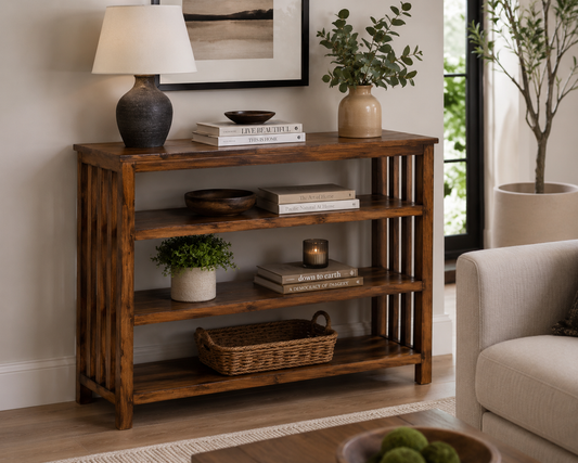 Greeko - Greek Styled Console Book Shelf