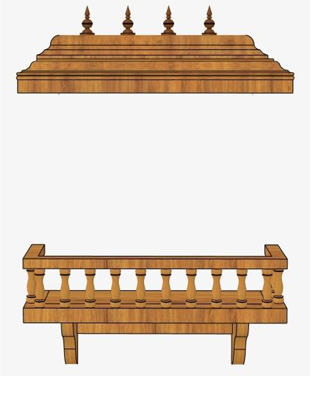 Ubyld Parampara – Wooden Pooja Unit