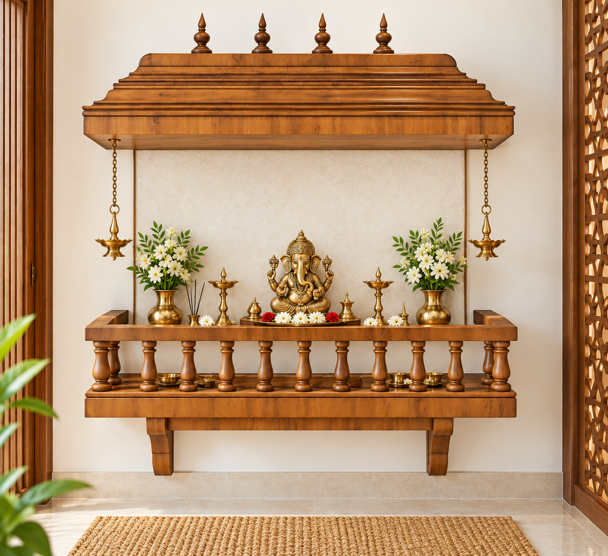 Ubyld Parampara – Wooden Pooja Unit