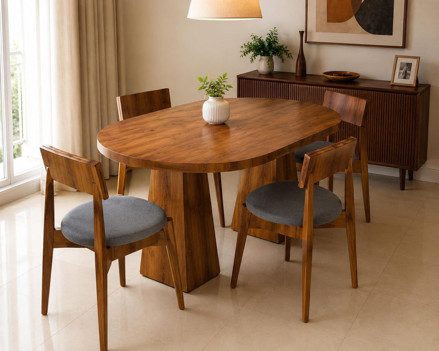 Aveline 4-Seater Dining Set