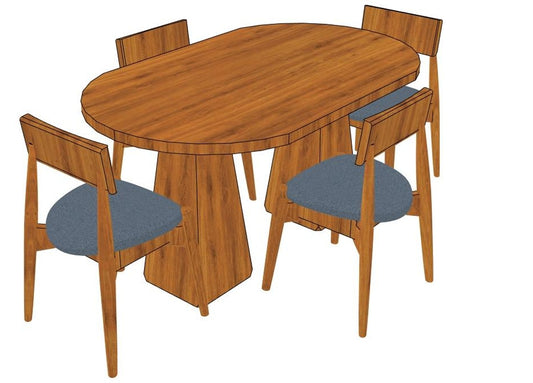 Aveline 4-Seater Dining Set