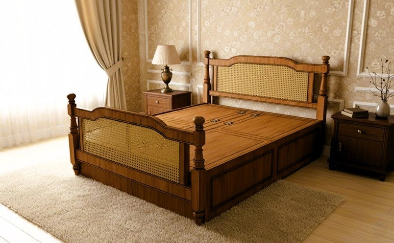uByld Regalia Cane Storage Cot-Queen