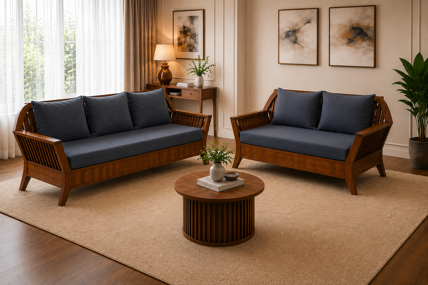 Ubyld Velmora 3+2 Sofa Set