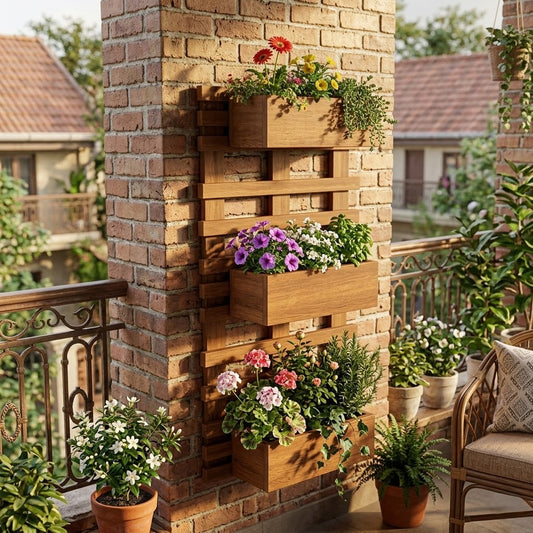 Valmy-Balcony Baton With Plant Holders