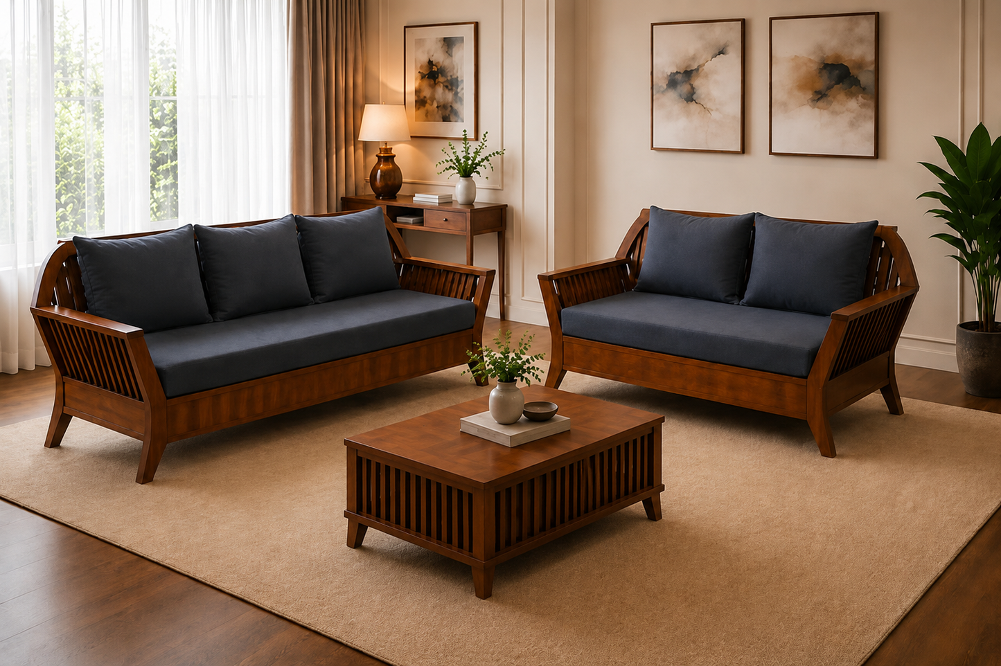 Ubyld Velmora 3+2 Sofa Set