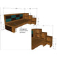 Ardal -A Designer Diwan With Storage Shelves
