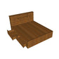 Arobelle Queen Cot With Headboard Storage And 2 Drawers
