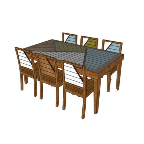 Aspasia-6 Seater Dining Set