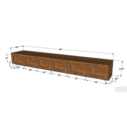 Aster-Window Bay Seat With Storage