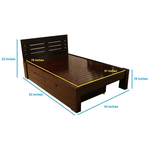 Athena Queen With Two Drawers
