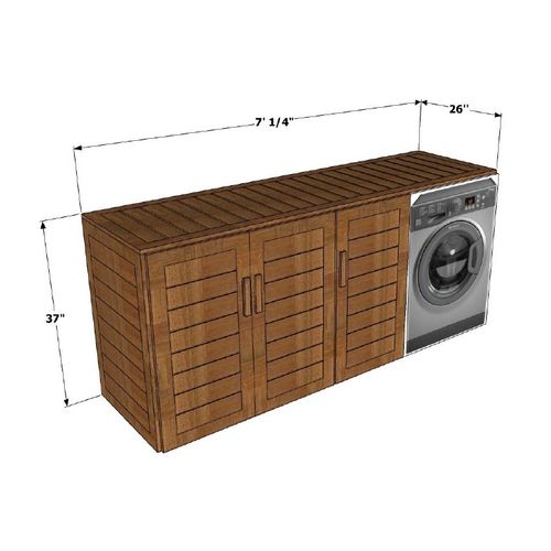 Azula-Washing Machine Cabinet With Storage