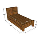 Chetan Single Cot With Trundle And Storage