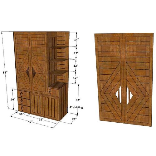 Dewall-Shoe Cabinet With Storage - ubyld