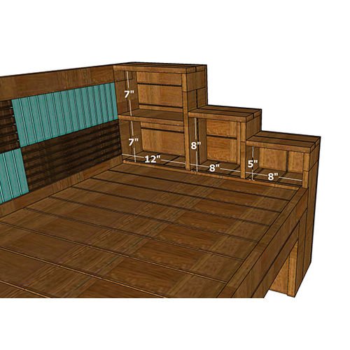Elene- A Designer Diwan With Storage Shelves - ubyld