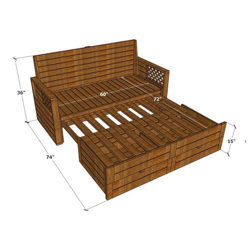 Gritham -Sofa Cum Bed With Storage - ubyld