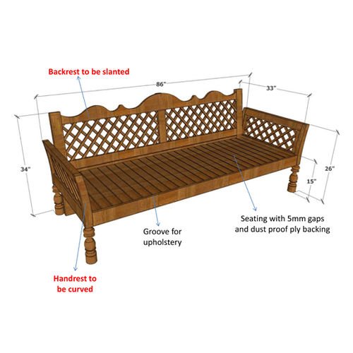 Hiren -3 Seater Sofa - ubyld
