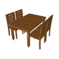 Lupo-4 Seater Dining Set - ubyld