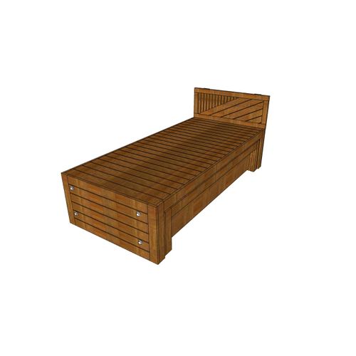 Reina Single Cot With Trundle And Storage - ubyld