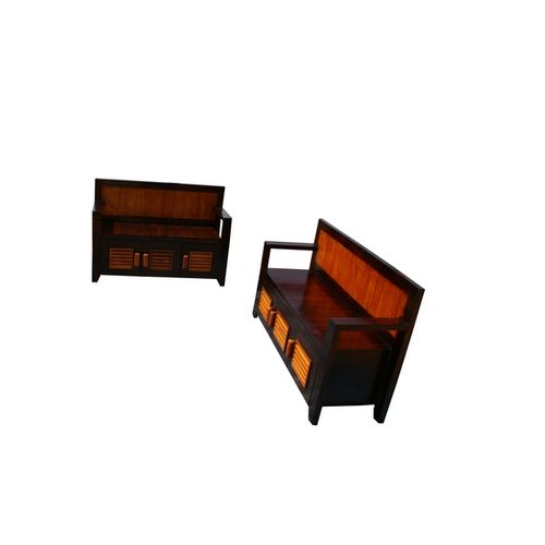 Roxanne- Set Of 2 Entryway Storage Benches - ubyld