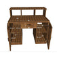 Viada-Study Table With Storage Cabinet - ubyld